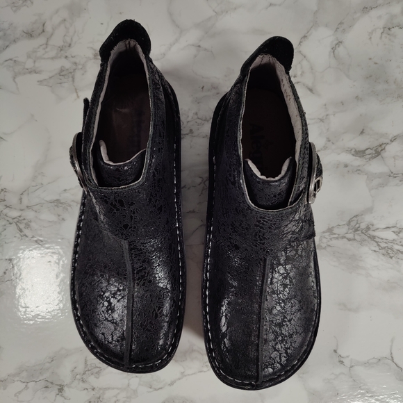 Alegria Caiti Desert Black Ankle Boots Size 37 - Picture 3 of 9